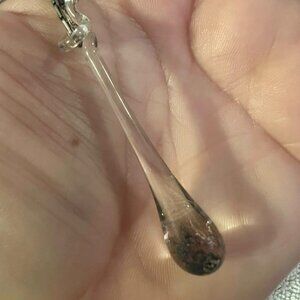 🐻Glass Teardrop Pendant